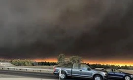 Hiện trường vụ cháy rừng thảm khốc tại bang California (Mỹ) 