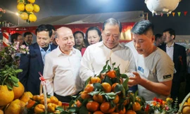 Hàng nghìn người đổ về lễ hội cam Cao Phong nổi tiếng 