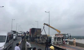 Hiện trường vụ tai nạn.