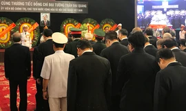 Trang nghiêm lễ viếng Chủ tịch nước Trần Đại Quang tại TPHCM