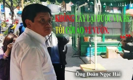 Ông Đoàn Ngọc Hải xin từ chức sau khi thất bại ở "cuộc chiến" vỉa hè.