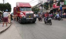 Hiện trường tai nạn.