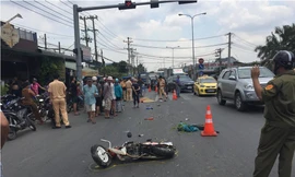 Hiện trường tai nạn.