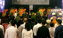 Trang nghiêm lễ viếng nguyên Tổng Bí thư Đỗ Mười tại TPHCM