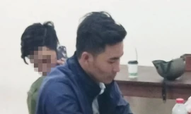 Thắng đến công an tự thú sau khi gây án.