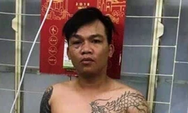 Võ Ngọc Phi tại công an.