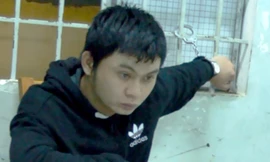 Vũ Ngọc Hiếu tại công an.