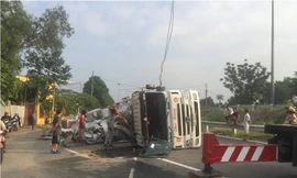 Hiện trường tai nạn.