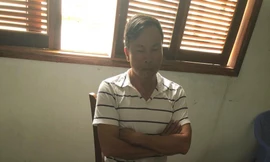 Đoàn Hữu Nghĩa tại công an.