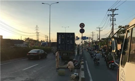 Hiện trường tai nạn.