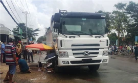 Hiện trường tai nạn.