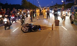 Hiện trường tai nạn.