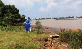 Khu vực phát hiện thi thể nạn nhân.