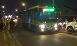 Hiện trường tai nạn.