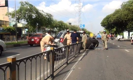 Hiện trường tai nạn.