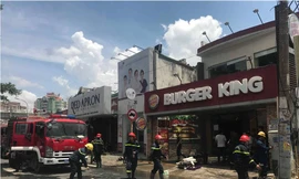 Hiện trường vụ cháy.