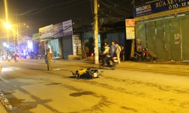 Hiện trường tai nạn.