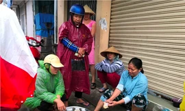 Người Sài Gòn tích trữ lương thực trước giờ bão số 9 đổ bộ