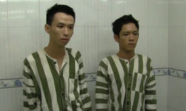 Minh và Tuấn tại công an.