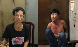 Trung và Nghĩa tại công an.