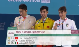 Kình ngư Nguyễn Huy Hoàng xuất sắc giành HCV Olympic trẻ