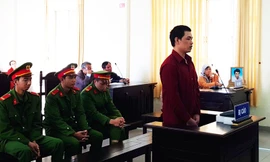 Bị cáo Trần Quốc Vũ tại phiên tòa