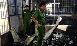 Khám nghiệm hiện trường vụ cháy