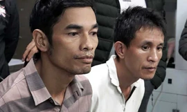 Lực lượng chức năng bắt Trà và Thắng 