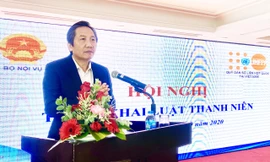 Thứ trưởng Bộ Nội vụ Trần Anh Tuấn phát biểu khai mạc hội nghi