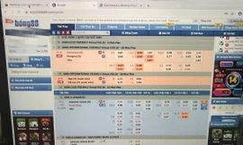 Một hình ảnh dữ liệu trong vụ đánh bạc do Tuyển cầm đầu.