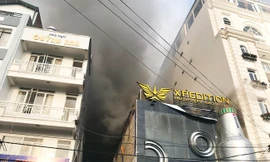 hiện trường vụ cháy