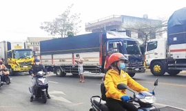 Hiện trường vụ tai nạn.