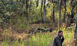 Hiện trường vụ thi thể cháy đen