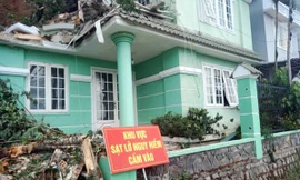 Hiện trường vụ sạt lở