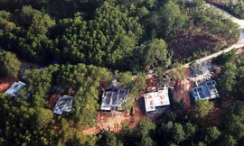 Khu vực có diện tích rừng phòng hộ bị xâm hại