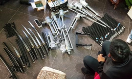 "Kho vũ khí" tại nơi ở của Thanh