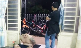 Nguyễn Ngọc Dũng bị bắt quả tang tàng trữ ma túy.