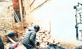 Lô đất mà bà Minh chuẩn bị xây nhà mới 