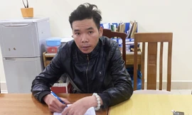 Huỳnh Ngọc Phúc tại cơ quan điều tra.