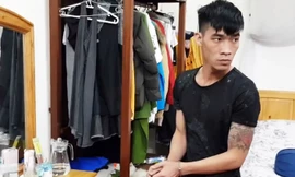 Ngô Văn Minh tại hiện trường một vụ trộm