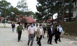 Kiểm tra điều kiện cách ly tại Trung tâm Điều dưỡng Người có công.