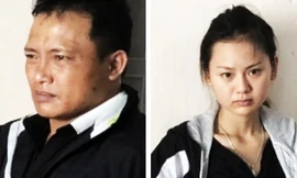 Trần Quang Hiển và bạn gái Trịnh Thị Ngọc 