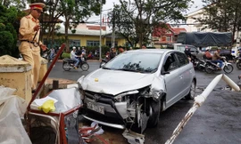 hiện trường vụ tai nạn