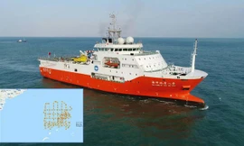 Tàu khảo sát Hải Dương 8 của Trung Quốc xâm phạm vùng đặc quyền kinh tế, thềm lục địa của Việt Nam từ đầu tháng 7. Ảnh: China Geological Survey.
