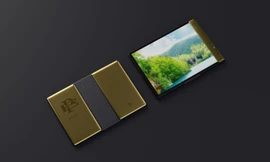 Màn hình Escobar Fold 1 được làm từ loại plastic độc quyền “khiến nó hầu như không thể phá vỡ”. Ảnh: Escobar Inc.