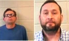 Hai phó giáo sư hóa học Terry David Bateman (trái) và Bradley Allen Rowland. Ảnh: Cảnh sát hạt Clark.