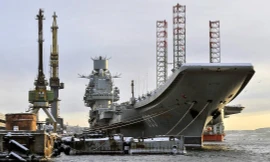 Tàu sân bay Đô đốc Kuznetsov. Ảnh: TASS.