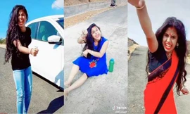 Một số hình ảnh video hài hước được chia sẻ trên TikTok ở Ấn Độ. Ảnh: Tribune India