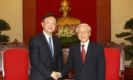 Tổng Bí thư Nguyễn Phú Trọng tiếp Ủy viên Quốc vụ Trung Quốc