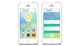 Ứng dụng giúp thai phụ ghi lại tâm trạng mỗi ngày. Ảnh: Bellabeat